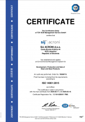 SIJ ACRONI ISO 14001 2015 11022020 10022023 en 1